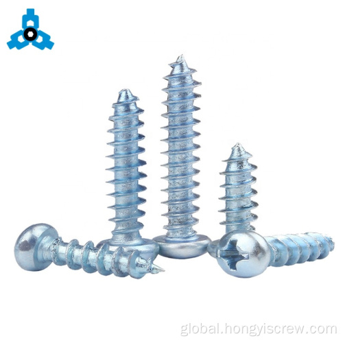 Cross Self Tapping Screws 4 Bule zinc Phillips Pan Head Self-Tapping Screws Factory